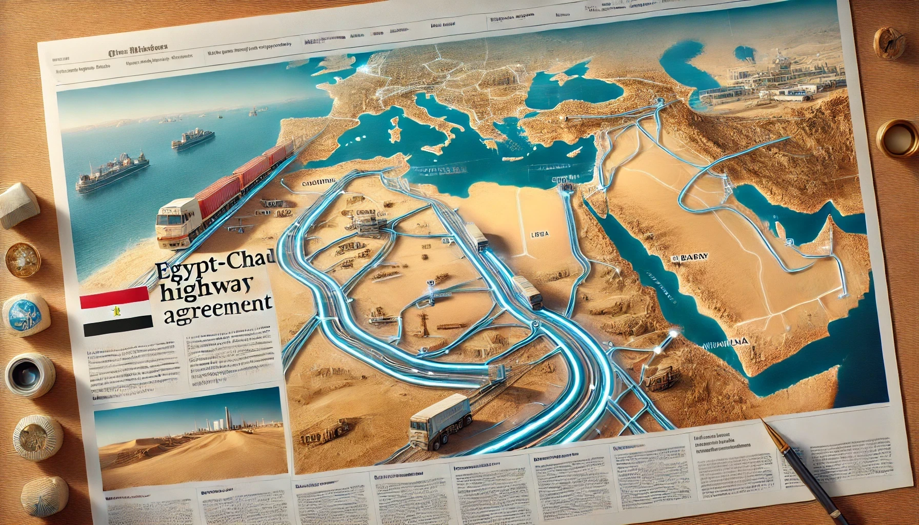 Une nouvelle route vers l’Égypte ouvrira aux pays d’Afrique centrale l’accès aux ports méditerranéens et aux marchés internationaux