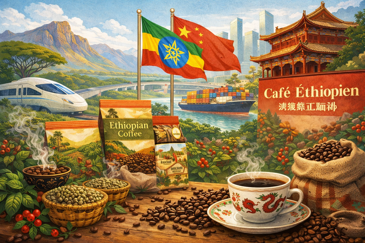L’Éthiopie inaugure en Chine un nouveau centre de promotion du café
